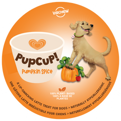 NEW PupCup! Plant-Based Latte for Dogs! (Available only with minimum food order or pickup!)