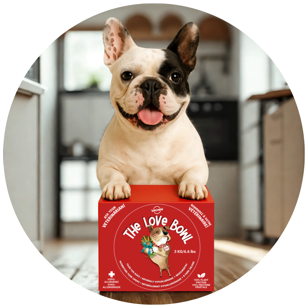 LOVE BOWL -  3 kg. (Sm - Med Size Dogs)